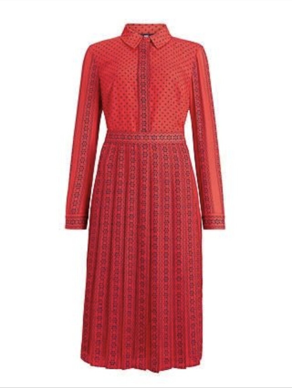 Boden Clemency Retro Shirt DressColour: Post Box Red Size 6